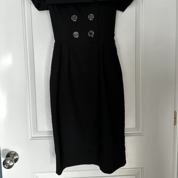 Bettie Page by Tatyana Pencil Dress with Collar - Picture 2 of 8